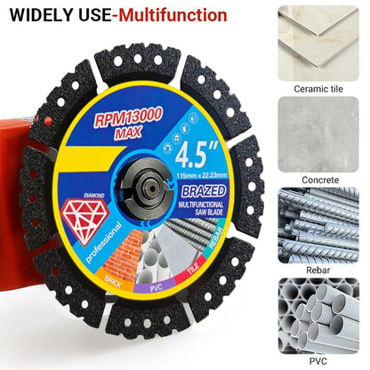 🛠️ ✨ 4.5" Multi-Material Diamond Blade - Zero Compromise, Max Durability