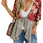 📢📢Big Sale Now On!⏰🌸Women's Floral Kimono Ruffle Sleeve Tie Cardigans Flowy Boho Loose Cover Ups