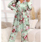 Comfortable 3-piece pyjama set – bathrobe, shirt and long trousers