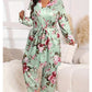 Comfortable 3-piece pyjama set – bathrobe, shirt and long trousers