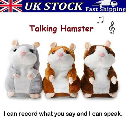 ⏳Time-Limited Special⏰Talking Hamster Plush – Repeats sounds & cute interactive fun 🐹✨