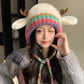 🎁Black Friday limited time promotion🦌 Creative Antler Hat & Bag 2-in-1 – Practical and Adorable 🎄