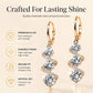 Asymmetrical Spiral & Drop Earrings