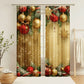 🎅Xmas Sales - 49% OFF🎄Christmas Window Curtains 2-Piece Set for Home Decor