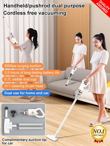 💥Summer Specials 49% Off Cordless Vacuum Cleaner – 6000PA Powerful Suction for Home & Car