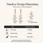 Asymmetrical Spiral & Drop Earrings