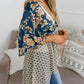📢📢Big Sale Now On!⏰🌸Women's Floral Kimono Ruffle Sleeve Tie Cardigans Flowy Boho Loose Cover Ups