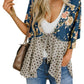 📢📢Big Sale Now On!⏰🌸Women's Floral Kimono Ruffle Sleeve Tie Cardigans Flowy Boho Loose Cover Ups