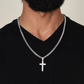Men's Stainless Steel Cross Pendant Necklace