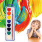 💖Valentine’s Day Hot Sale🔥Mini Watercolor Paint Sets + 3 Painting Brushes