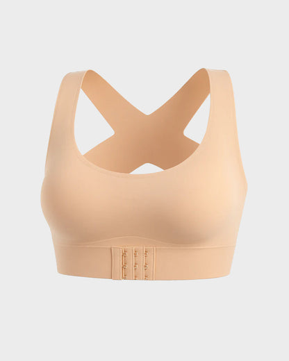 🎉LAST DAY SALE -50% OFF⚡Front Closure Cross-Back Wireless Posture Bra