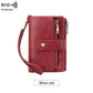 Cartera de cuero para mujer con bloqueo RFID
