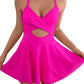 🎁New arrival 50% OFF💥🩱Women's Cutout One Piece Skirt Swimsuit