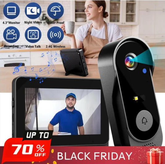 🥂 New Year, New Style: 50% Off Everything!📹 Smart Video Doorbell Kit: Secure Your Home with HD Video & Clear Intercom🔔