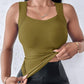 💐Women's U Neck Thermal Tank Tops with Built-In Bra