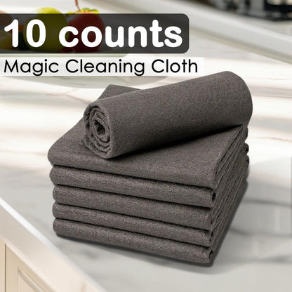 🔥Compre 1 y Reciba 1 Gratis✨Paquete de 10 Paños Mágicos de Limpieza, Toallitas Mágicas Gruesas Reutilizables que No Dejan Rayas