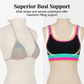 🎁Novedad 50% de descuento💥Conjunto de bikini deportivo de 3 piezas de nailon con bloques de color y retales - Traje de baño de cintura alta con control de abdomen👙🌈