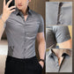 🖤 ¡50% DE DESCUENTO AHORA! ❄️ Camiseta de manga corta de seda helada de alta elasticidad para hombre – Transpirable, que absorbe la humedad y antibacteriana 💪