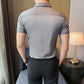 🖤 ¡50% DE DESCUENTO AHORA! ❄️ Camiseta de manga corta de seda helada de alta elasticidad para hombre – Transpirable, que absorbe la humedad y antibacteriana 💪