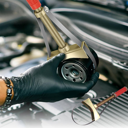 📢📢 ¡50% DE DESCUENTO! ⏰Llave para filtro de aceite de coche con correa de acero ajustable