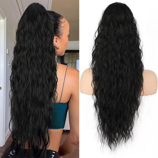 🫧🫧LAST DAY PROMOTION - 49%OFF🫧Curly Wavy Frizzy Hair Extension with Ponytail
