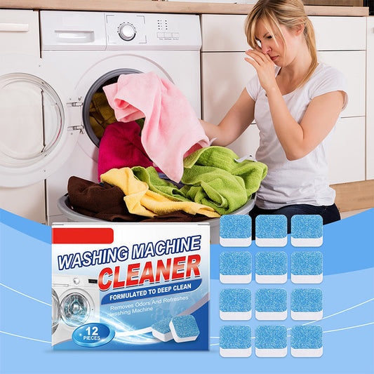 Powerful Washing Machine Cleaner Tablets - 12 Counts