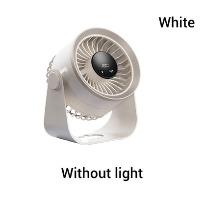 💎 ¡50% DE DESCUENTO! 💎 Mini ventilador portátil recargable de pared con luz LED – Refrigeración 360°, control de 100 velocidades y carga USB-C