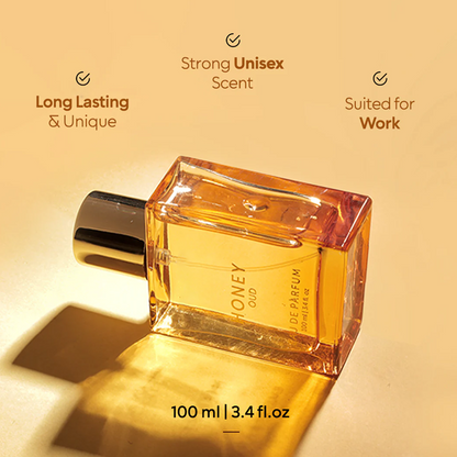🍯 ¡49% DE DESCUENTO HASTA AGOTAR EXISTENCIAS! ✨ Perfume Honey OUD - Miel Negra Salvaje y Aceite de Ébano Centenario, Aroma Elegante de Larga Duración 🌹📦