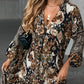 🔥49% off for a limited time 🔥Elegant V-Neck Long-Sleeve Printed Dress 👗 – Figure-Flattering for Spring Tea/Date Nights