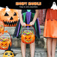 🎃👻Halloween Pumpkin Treat Bags | Resealable Zipper Prevents Candy Spills🍬