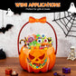 🎃👻Halloween Pumpkin Treat Bags | Resealable Zipper Prevents Candy Spills🍬
