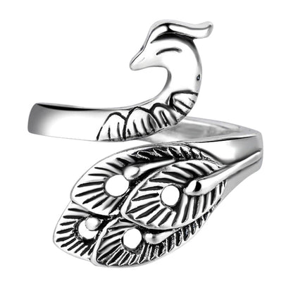 ⏰ÚLTIMO DÍA - ¡2X1 GRATIS!💝Encantador Anillo de Pavo Real Ajustable Vintage