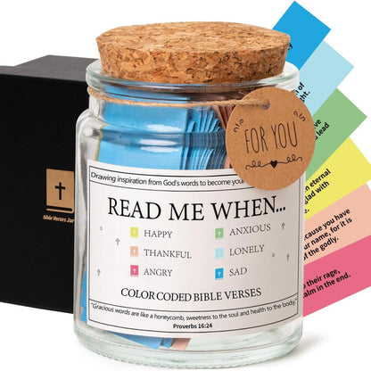 ✨New Year Sale 49% OFF⏰✝️Inspirational Bible Verses Jar - A Reminder of God's Words💖