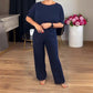 🔥Last day offer: 50% off-Elegant Longline Cardigan & Top & Pants 3-Pieces Set