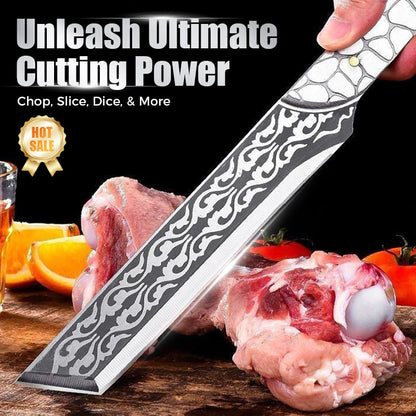 🔪 50% OFF! ✨ FULL-TANG SURVIVAL KNIFE - 8" Stainless Steel Blade with Fire Starter, Multi-Tool Kit Included, Perfect for Outdoor Adventures and Camping 🏕️🔥