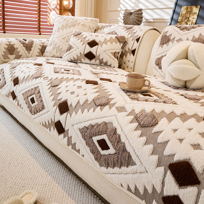 ⏳Limited-time 50% off⏰Modern Geometric Plush Sofa Cover🛋️