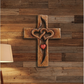 Intertwined Hearts Wooden Cross♥ - Family Blessings 🕊️