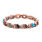 Antique Copper Finish Magnetic Stone Bracelet