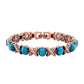 Antique Copper Finish Magnetic Stone Bracelet