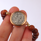 Pulsera unisex de cuentas de madera ajustable de San Benito