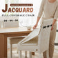 Funda de silla de cobertura completa con elegante jacquard