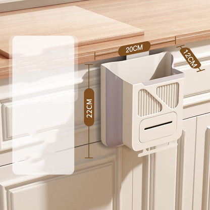 🎉 2026 Sale — Over 19,400 Sold!🍃 Foldable Hanging Kitchen Waste Trash Can ✨