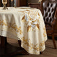 Mantel impermeable con diseño de rosas doradas