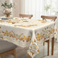 Mantel impermeable con diseño de rosas doradas