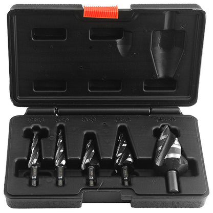 🔥5-Piece HSS Step Drill Bit Set for Metal