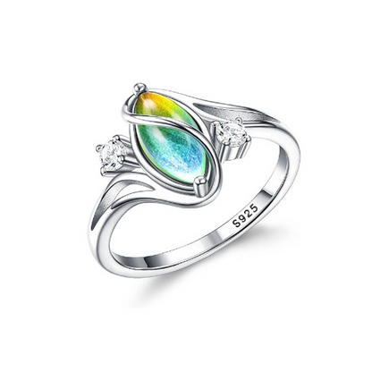 ✨💍 Buy 1 Get 1 Free 🔥 Geometric Oval Moonstone Ring with Zirconia Accents – Mystical, Sparkling & Timelessly Elegant! 🌙✨