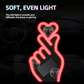 Luz LED solar para coche con forma de corazón y dedos