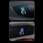 Luz LED solar para coche con forma de corazón y dedos