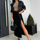 🎁2026 New Arrivals 50% OFF💥New arrivals offer-Stylish Button Closure Split Denim Bodycon Skirt✨