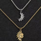 🌞 50% OFF NOW! 🌙 Sun & Moon Pendant Necklace Set – Symbolic Couple Jewelry, Asymmetrical Design & Meaningful Gift ✨
